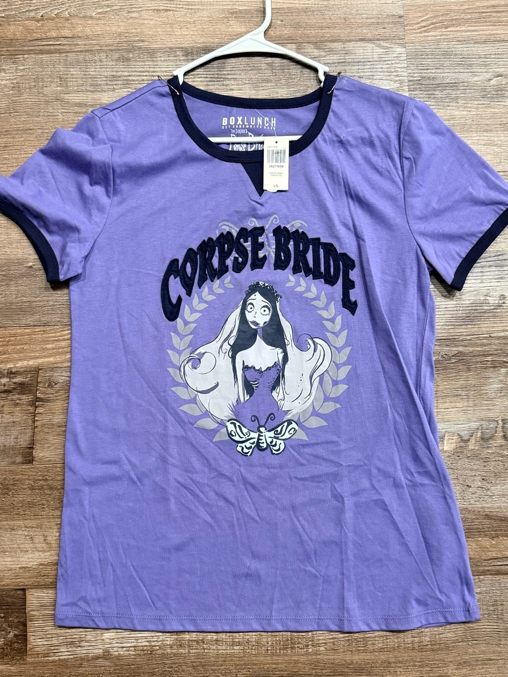 BoxLunch Purple 'Corpse Bride' Graphic Ringer Tee